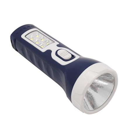 Latarka akum. 1 LED +ref.boczny